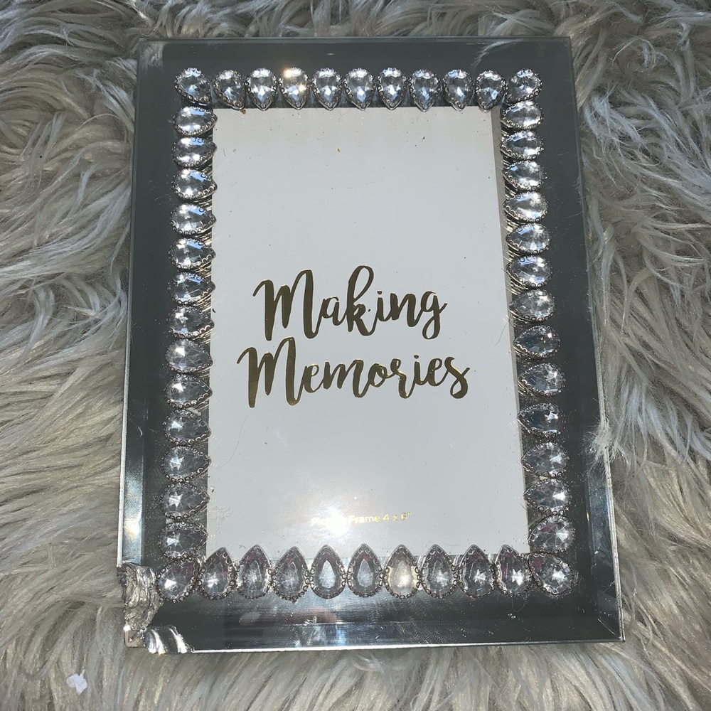 Glitz and glam fancy glass frame